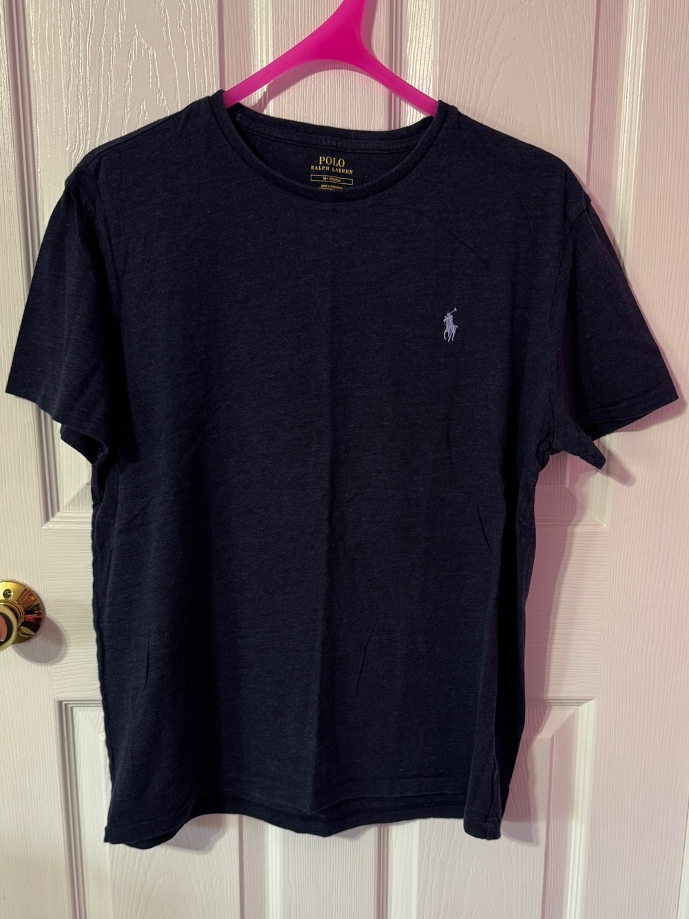 Polo by Ralph Lauren Blue Crewneck Tee with Contrast Pony